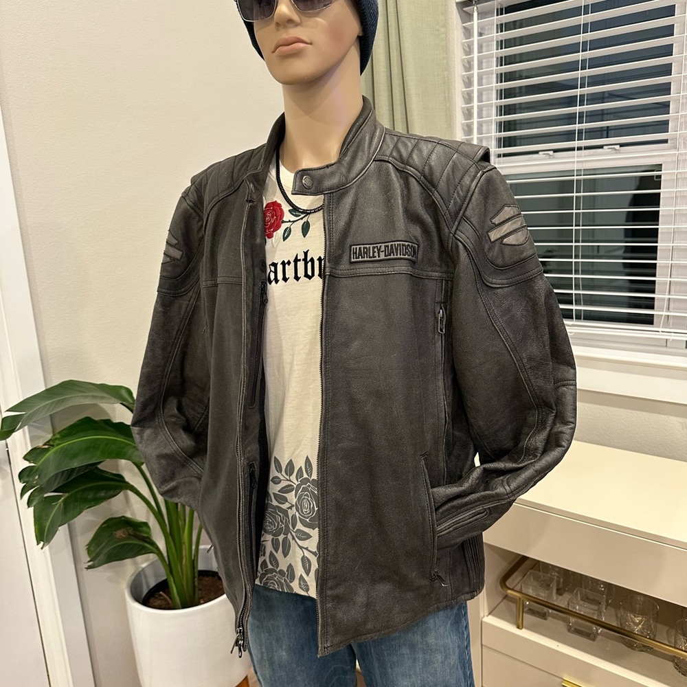 2016 Harley-Davidson Black Leather Moto Jacket